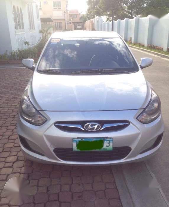 2013 Hyundai Accent Manual Silver For Sale
