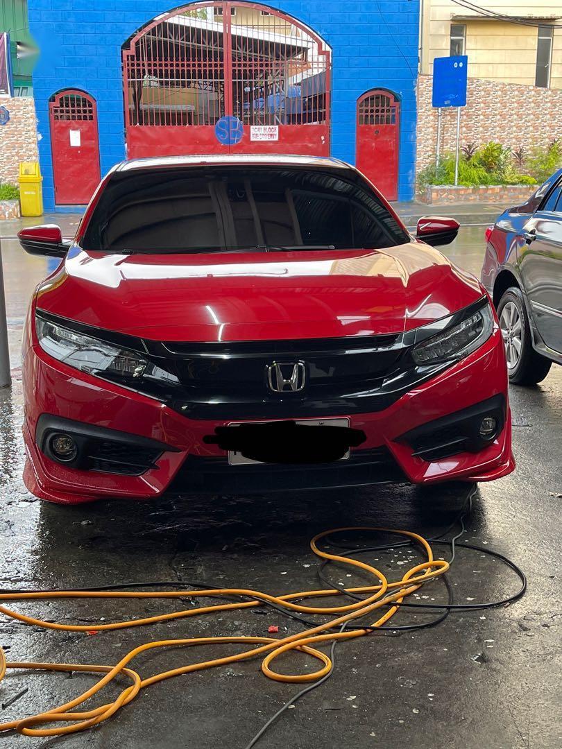 Red Honda Civic 2017 for sale in Quezon