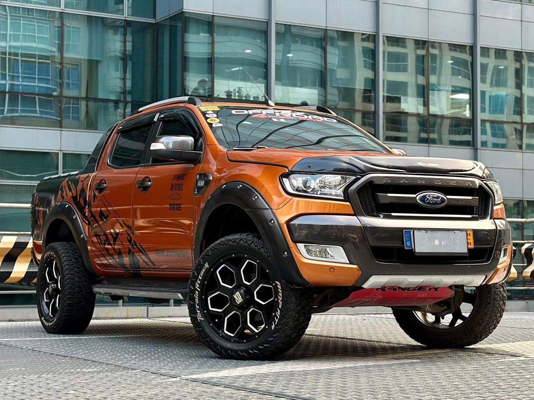 Orange Ford Ranger 2018 for sale in Automatic