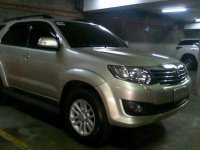 2012 Toyota Fortuner G AT Silver For Sale 