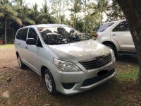 Toyota Innova J 2015 Manual Silver For Sale 