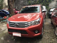 2017 Toyota HILUX G MT Red Pickup For Sale 