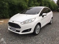 2015 Ford Fiesta Titanium White Sedan For Sale 