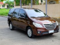 2014 Toyota Innova E MT Brown SUV For Sale 