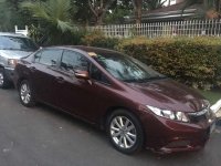 Fresh 2013 Honda Civic AT Red Sedan For Sale 