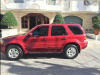 2006 Ford Escape V6 3.0i AT Red SUV For Sale 