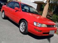 1994 Toyota Corolla XL MT Red Sedan For Sale 