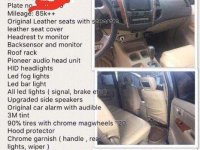 TOYOTA FORTUNER 2011 model FOR SALE