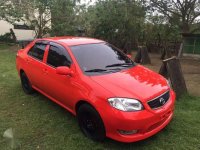 Toyota Vios 2004 E 1.3 MT Red Sedan For Sale 