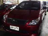 Toyota Innova 2014 Gasoline Manual Red for sale