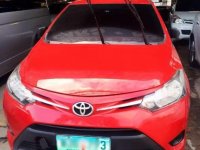 2013 Toyota Vios E MT Red Sedan For Sale 