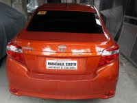 Toyota Vios 1.3E 2016 Manual Orange Sedan For Sale 
