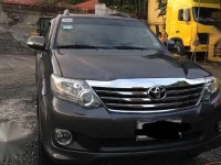 2012 Toyota Fortuner 2.8G 4x2 AT Gray SUV For Sale 