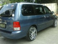 Fresh Kia Carnival 2002 MT Blue Van For Sale 