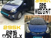 2016 Toyota Wigo G AT and 2016 Hyundai Eon GLX