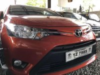 GRAB Ready 2016 Toyota Vios 1.3E Orange Automatic for sale