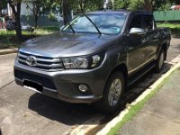 2016 Toyota Hilux G 4x2 MT Gray Pickup For Sale 
