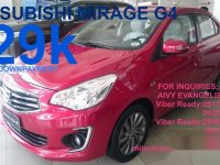 Avail our Mitsubishi Mirage for as low as 29k downpayment