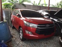 2016 Toyota Innova 2.8 E Manual Gas Red for sale