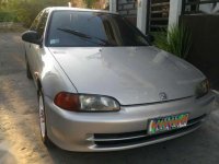 Honda Civic Lx 1994 SIlver Sedan For Sale 