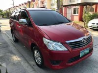 Toyota Innova 2012 2.5E Red SUV For Sale 