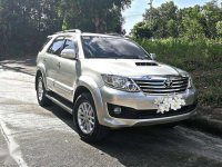 Toyota Fortuner 4x2 2013 Silver SUV For Sale 