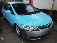 Honda Civic 1.8v 2007 Blue Sedan For Sale 