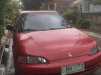 Honda Civic 1995 Manual Red Sedan For Sale 