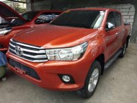 2016 Toyota Hilux 24G 4x2 automatic ORANGE FOR SALE