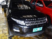 Land Rover Range Rover Evoque 2012 Gasoline Automatic Black