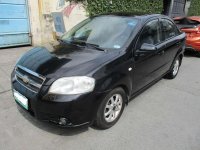 2008 CHEVROLET AVEO Black Sedan For Sale 