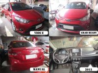 Grab Toyota Vios E 2015 Red Manual