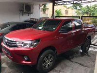2017 TOYOTA Hilux 24 E 4x2 Manual Red Color FOR SALE
