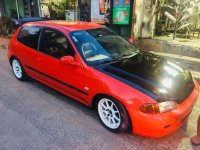 honda civic hatch 1993 manual red for sale 