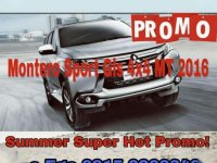 2016 MITSUBISHI Montero Sport Gls MT 4x4 NO CASH OUT **Limited Promo**
