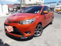 Toyot Vios E 2017 Orange Sedan For Sale 