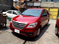 Toyota Innova E Diesel At 2016 Red For Sale 