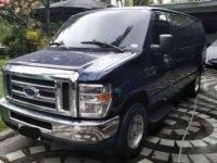 Ford E-150 2013 Blue Van Top of the Line For Sale 