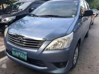 2013 Toyota Innova 2.5 E Manual Blue For Sale 