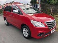 Toyota Innova E 2014 Model Manual Transmission