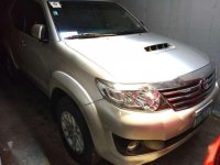 2014 Toyota Fortuner 2.5G 4x2 automatic diesel SILKY GOLD