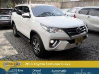 2016 Toyota Fortuner G Automatic P1,398,000