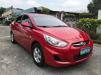 2013 Hyundai Accent Red Sedan For Sale 