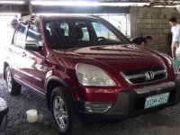 Honda Cr-V 2002 Gasoline Manual Red