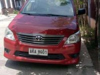 Toyota Innova 2.5 J color Red MT Diesel model 2015