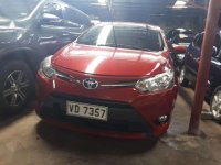 Toyota Vios E 2016 Red-Located at Quezon City