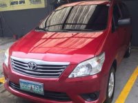 TOYOTA Innova E 2013 dsl Manual transmission Red