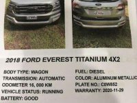 2018 FORD Everest Titanium 4X2 FOR SALE