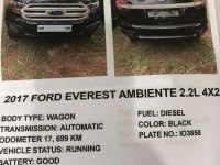 2017 FORD Everest Ambiente 22L 4X2 FOR SALE