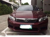 Honda Civic 2013 Carmelia red Automatic for sale